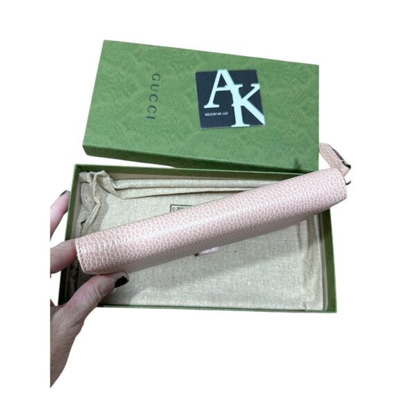 Gucci GG Marmont Pink Leather Continental Long Wallet - Picture 9 of 11